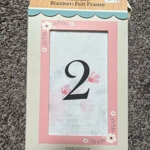 Brand new Modern baby monthly birthday blanket